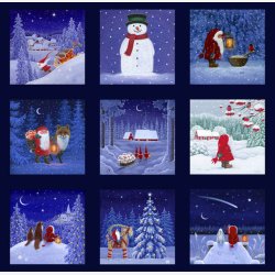 Panel med julemotiver