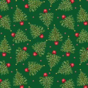 Juletrer p grn baggrund