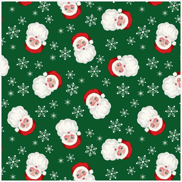 Julemnd p grn baggrund