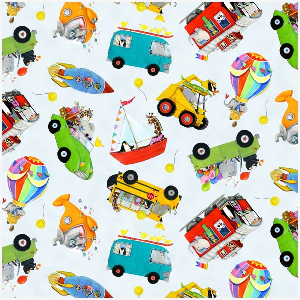 B�rnestof med biler, b�de, med mere