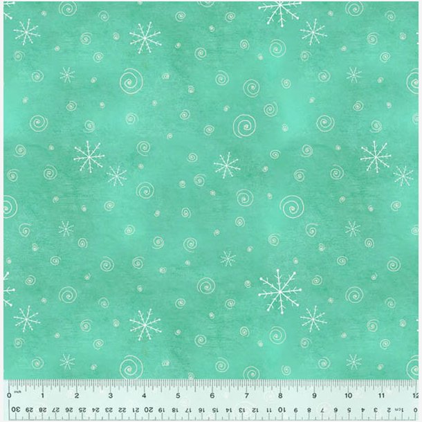 A Very Terri Christmas - Snow Flurries Turquise
