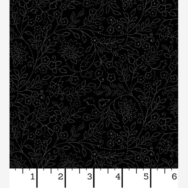 Jasmine - Sort med gr� blomster