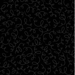 Ribbons - Sort med gr� snirkler