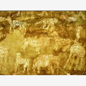 Brun batik med vilde dyr