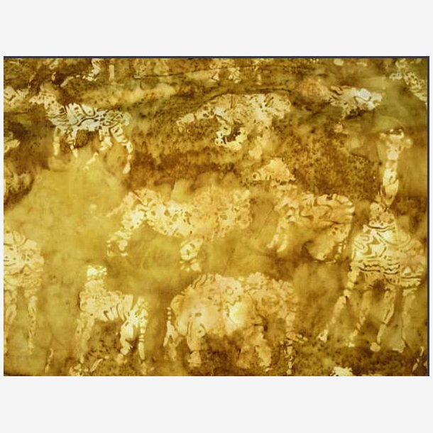 Brun batik med vilde dyr