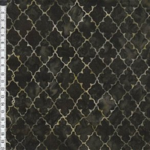 Hoffman batik - olivengrn med gittermnster