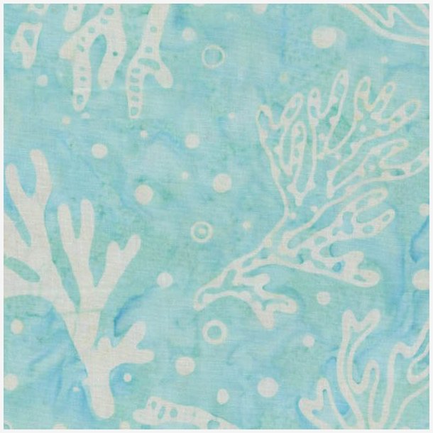 Coastal Chic Batiks - Coral Teal and Mint