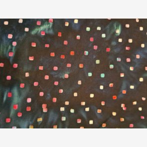 Hoffman batik - firkanter i pink p sort/grn bundfarve