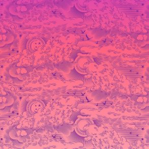 Tula Pink - Little Fluffy Clouds - Dragonfruit