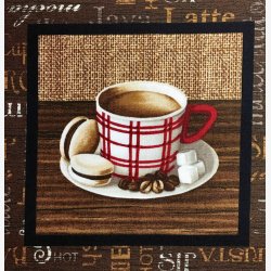 Panel med kaffekopper