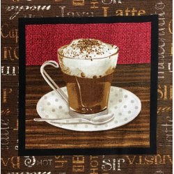 Panel med kaffekopper