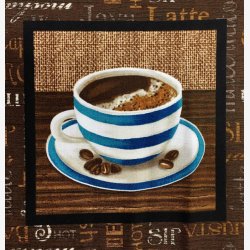 Panel med kaffekopper