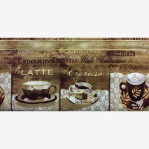 Panel med kaffekopper