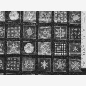 The Sense of Winter - panel med snekrystaller