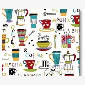 Coffee Shop in White - kaffekopper