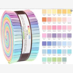 Kona Cotton jellyroll - New Pastel Palette