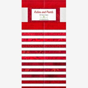 Rubies & Pearls  stofpakke - 40 Karat Gems