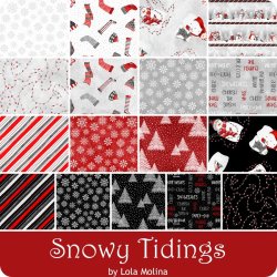 Snowy Tidings stofpakke - 2" strimler
