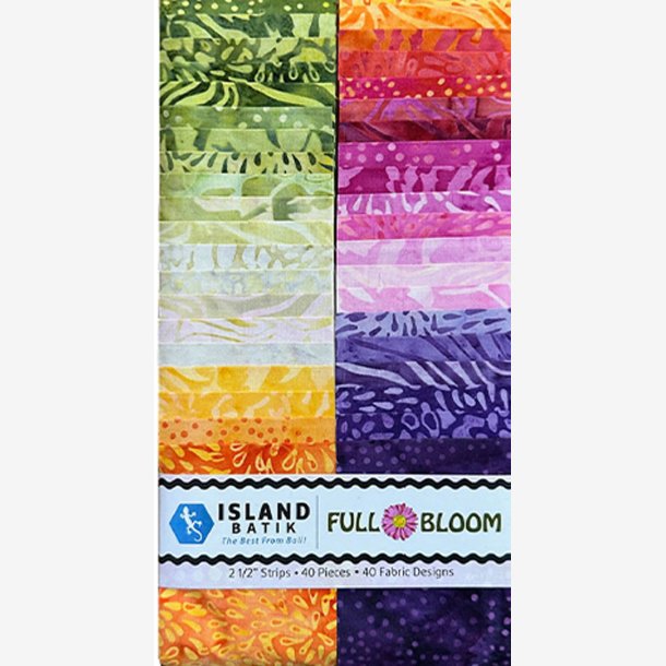 Full Bloom - Bali stofpakke - 2" strimler