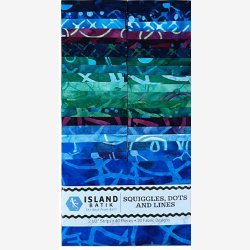 Squiggles, Dots and Lines - Bali stofpakke - 2" strimler