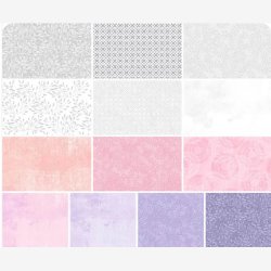 Romantic Rose  stofpakke - 40 Karat Gems