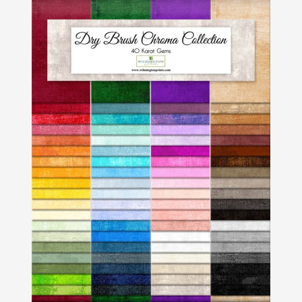 Dry Brush Chroma - Jelly Roll med 76 stk. 2" strimler