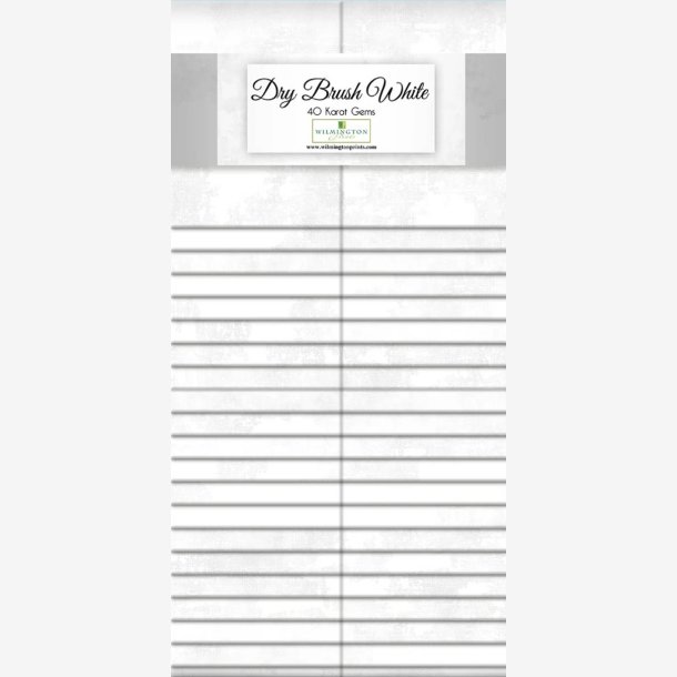 Dry Brush white - Jelly Roll med 40 2" strimler