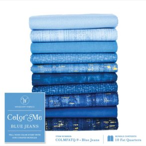 Color Me Blue Jeans - 10 fat quarters