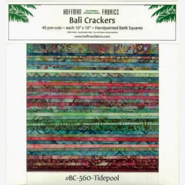 Tidepool Bali Crackers - Layer Cake fra Hoffman Batik 