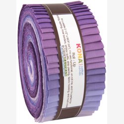 Kona Cotton jellyroll - Lavender Fields Palette