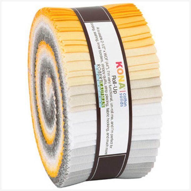 Kona Cotton jellyroll - Sunny Side Up Palette