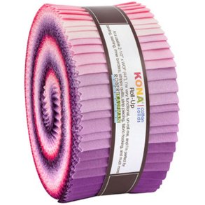 Kona Cotton jellyroll - Wildberry Palette