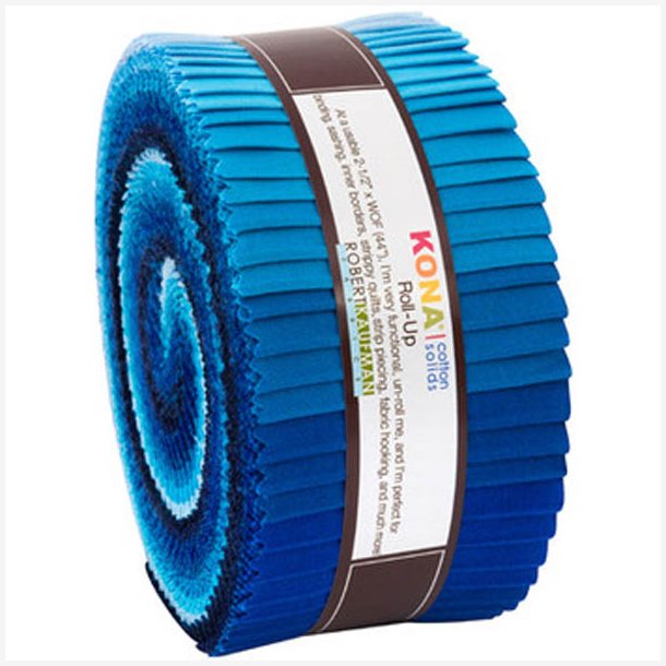 Kona Cotton jellyroll - Waterfall Palette