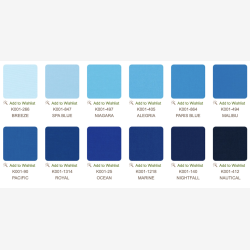 Kona Cotton jellyroll - Waterfall Palette