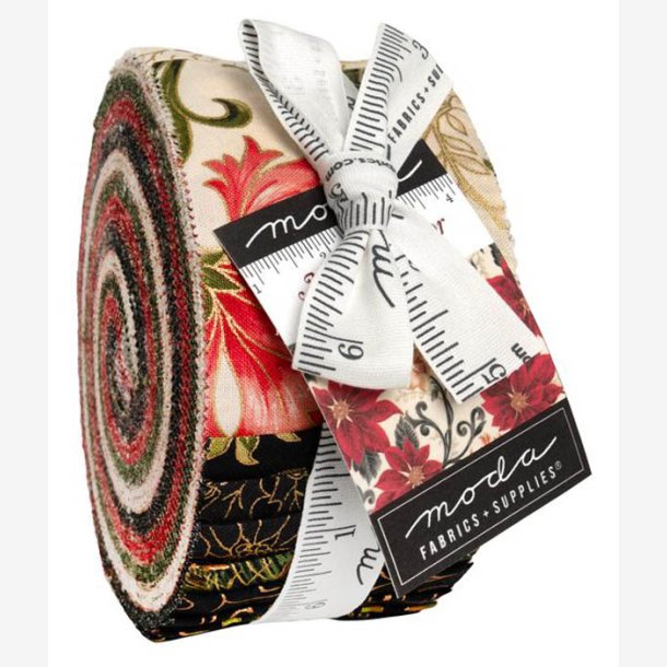 Merry Manor Metallic 2025 - Jelly Roll med 40 styk 2� x 44" strimler