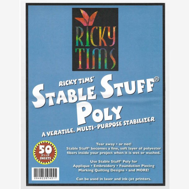 Ricky Tims Stable Stuff Poly - Mellemfoer og indlægsstoffer - Kirstens Quiltshop - patchwork, stof og bøger