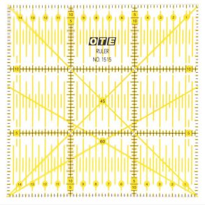 Olfa kvadratlineal 15 cm x 15 cm 