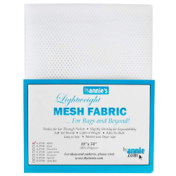 Mesh stof til tasker - hvid