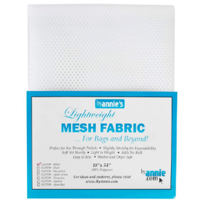 Mesh stof til tasker - hvid