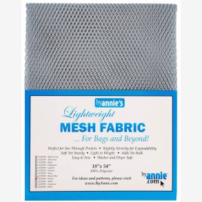 Mesh stof til tasker - pewter