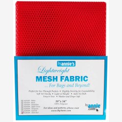 Mesh stof til tasker - atomic red