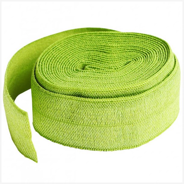 Fold-over elastik - Apple Green