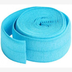 Fold-over elastik - Parrot Blue