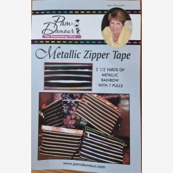 Taskelynls i meterml 2,3 m - hvid metallic regnbuefarvet