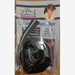 Taskelynls i meterml 2,3 m - sort metallic regnbuefarvet