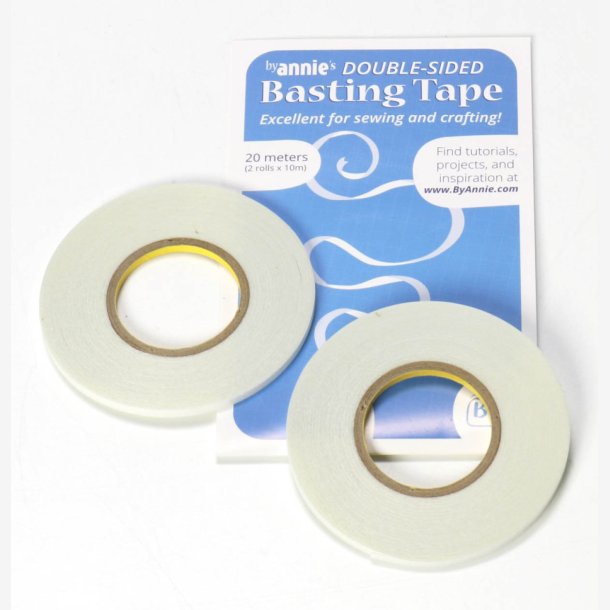  ByAnnie basting tape med lim p begge sider - 3 mm bred