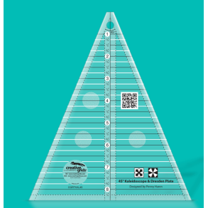 Non Slip 45 Degree Kaleidoscope & Dresden Plate