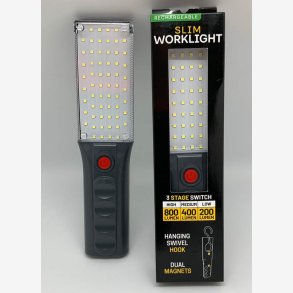 LED arbejdslampe med 3 lysstyrker                             