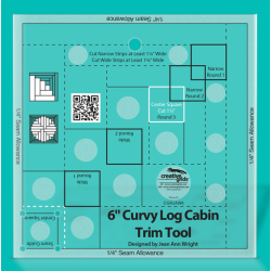 Non Slip 6" Curvy Log Cabin Trim Tool