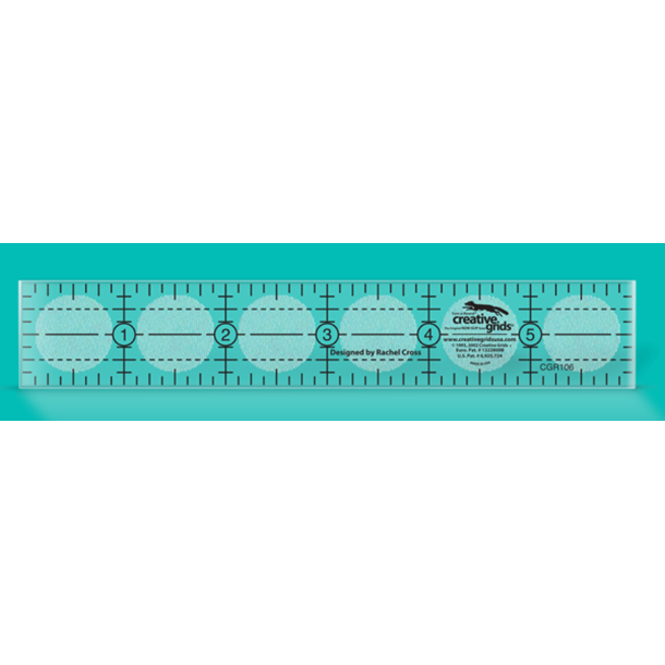 Non Slip 1" x 6" Ruler